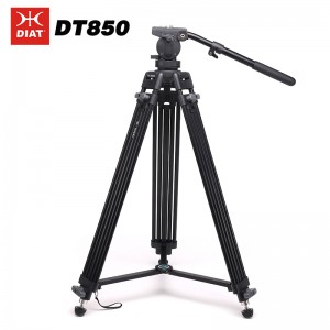 DIAT DT850 триножник с висока степен на качество висококачествен видео статив за професионален статив за видеокамера